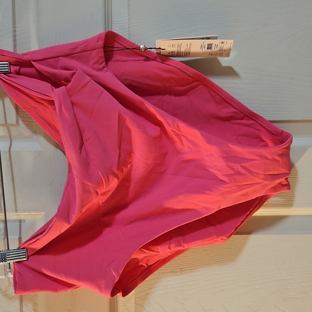 CALIA HIGH RISE SIDE TWIST BOTTOM: PINK HEAT: NEW WITH TAGS: SIZE 2X